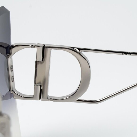 Dior 30MONTAIGNE S7U Women Sunglasses Palladium Silver Mirror Rectangle 16C - Picture 7 of 10